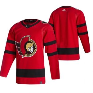 Miehille NHL Ottawa Senators Pelipaita Blank 2022 Reverse Retro Punainen Authentic
